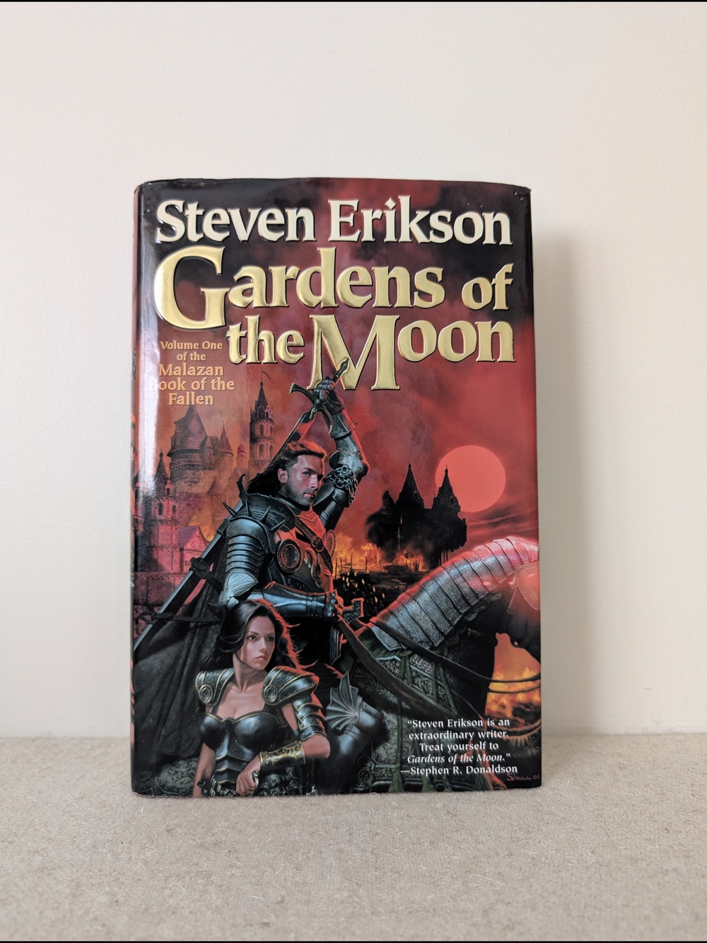 GARDENS OF THE MOON Steven Erikson Malazan Hardcover First Edition TOR 2004 DJ